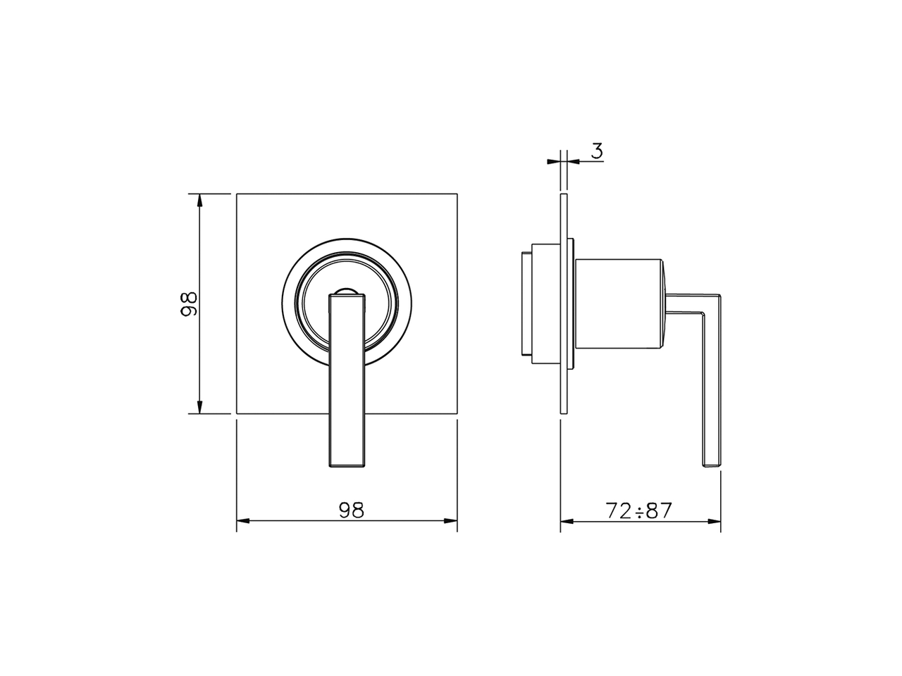 Parte esterna rubinetto WAVE_WA003310 - v1