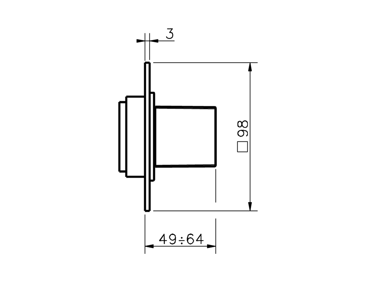 Parte esterna rubinetto WAVE_WE003310 - v1