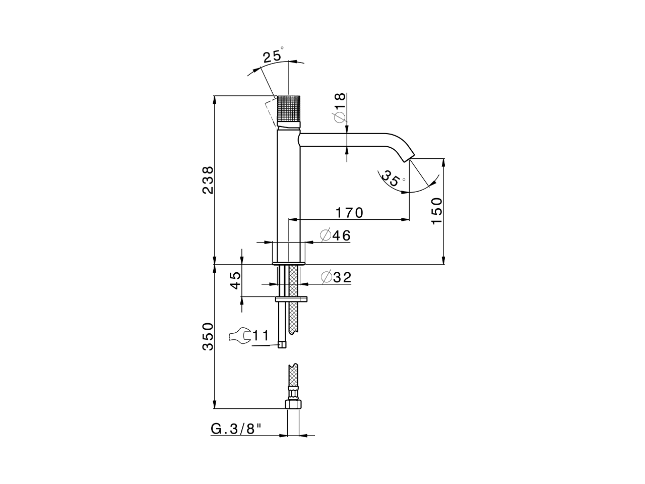 Miscelatore monocomando lavabo medio NUANCE X32_X1001504 - v1