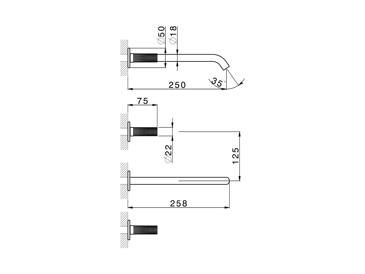 Parte esterna lavabo a parete NUANCE X32_X1013511 - v1