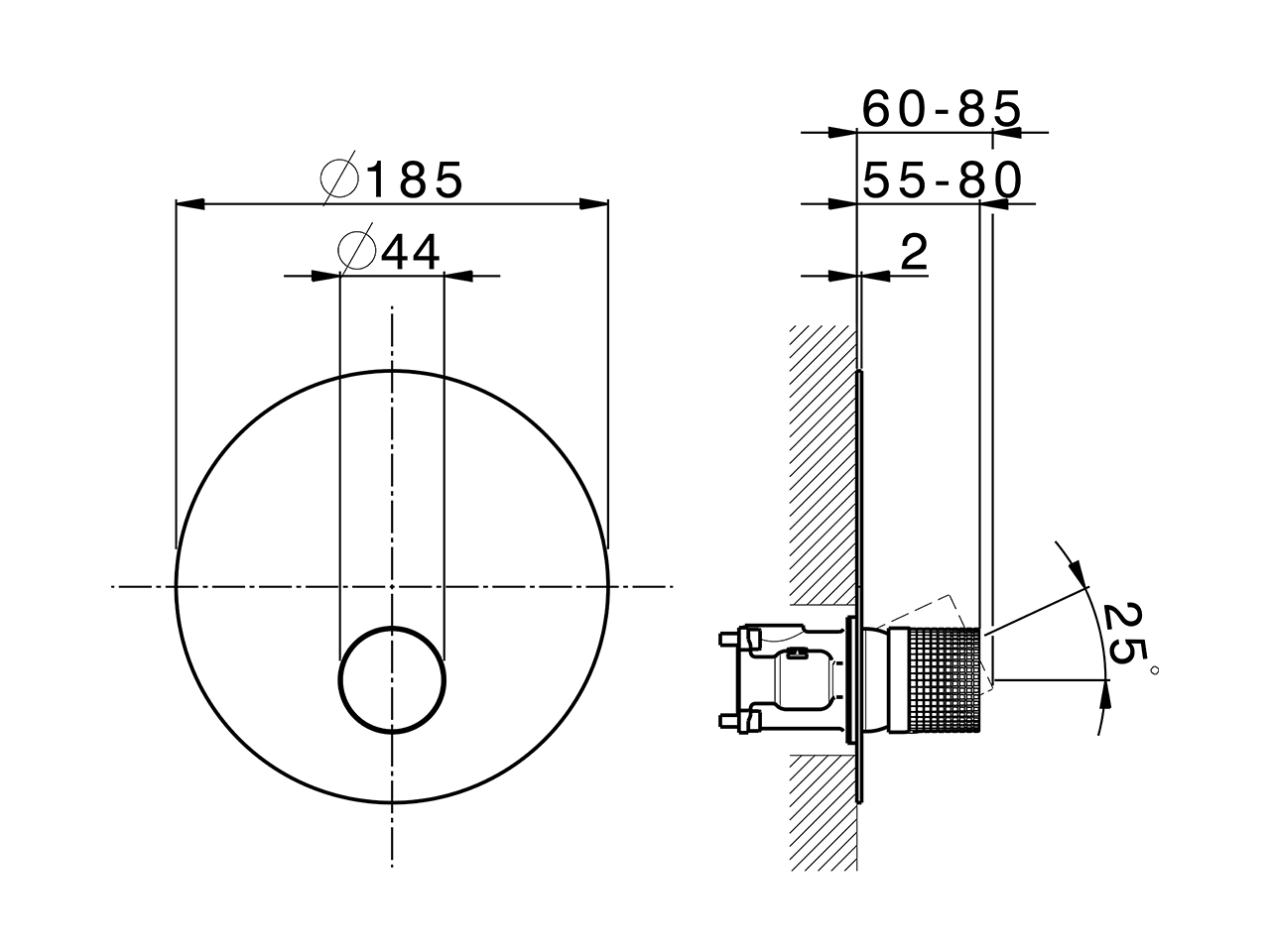 Completo Monocomando per One-Box ONE BOX_X10BM010 - v1