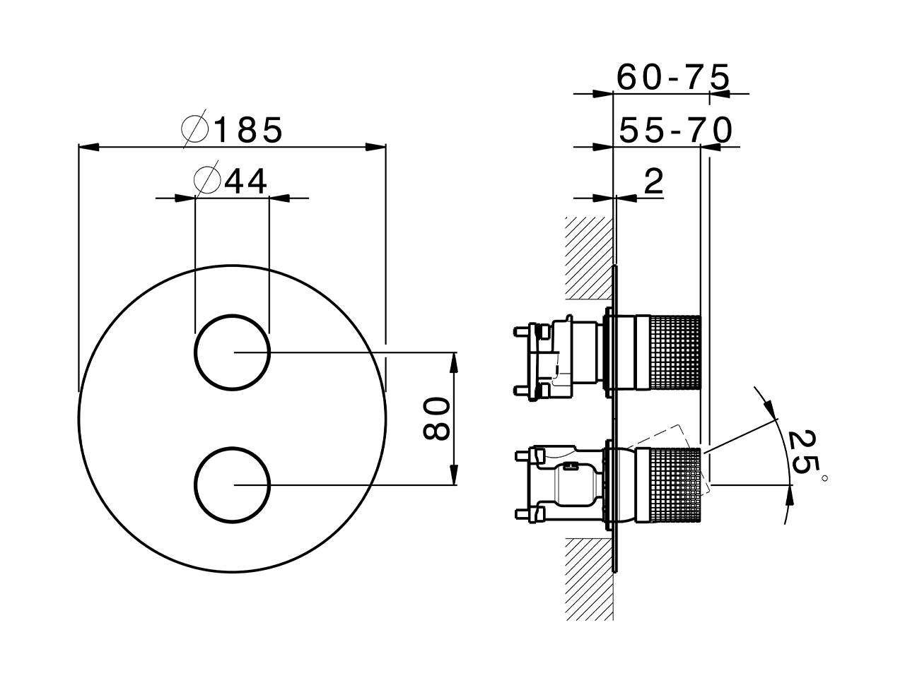 Completo Monocomando per One-Box ONE BOX_X10BM030 - v1