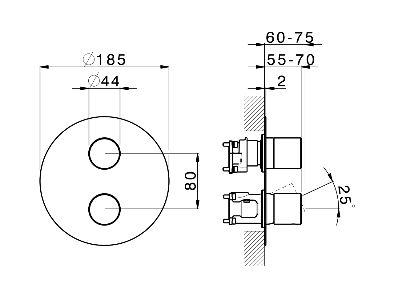 Completo Monocomando per One-Box SMOOTH X32_X30BM030 - v1