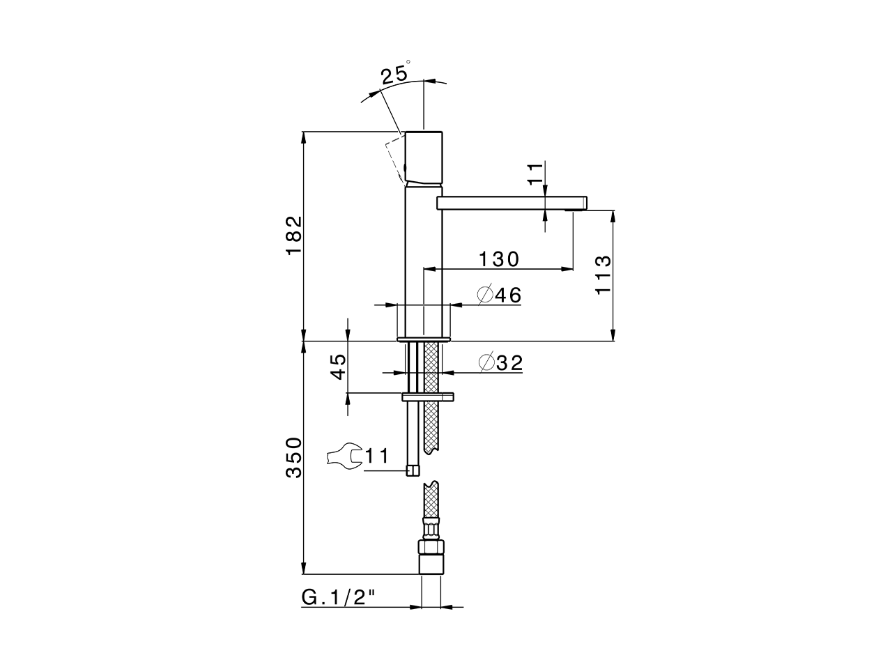Miscelatore monocomando lavabo large SMOOTH X32_X4000504 - v1