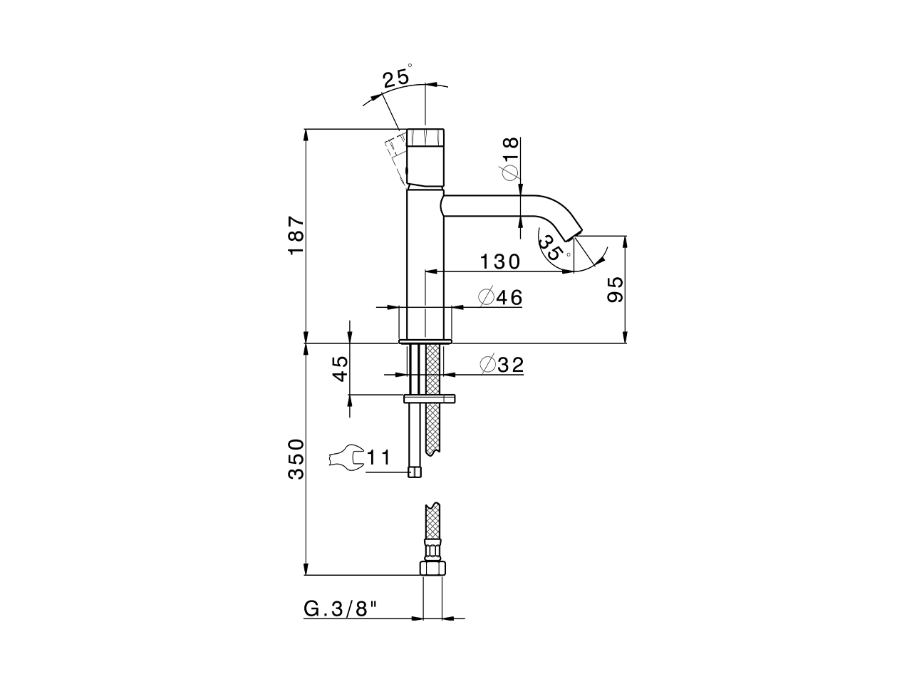 Miscelatore monocomando lavabo large MARBLE X32_X5000504 - v1