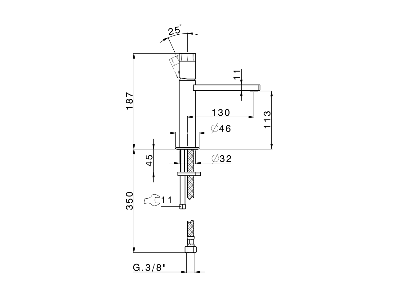 Miscelatore monocomando lavabo large MARBLE X32_X6000504 - v1