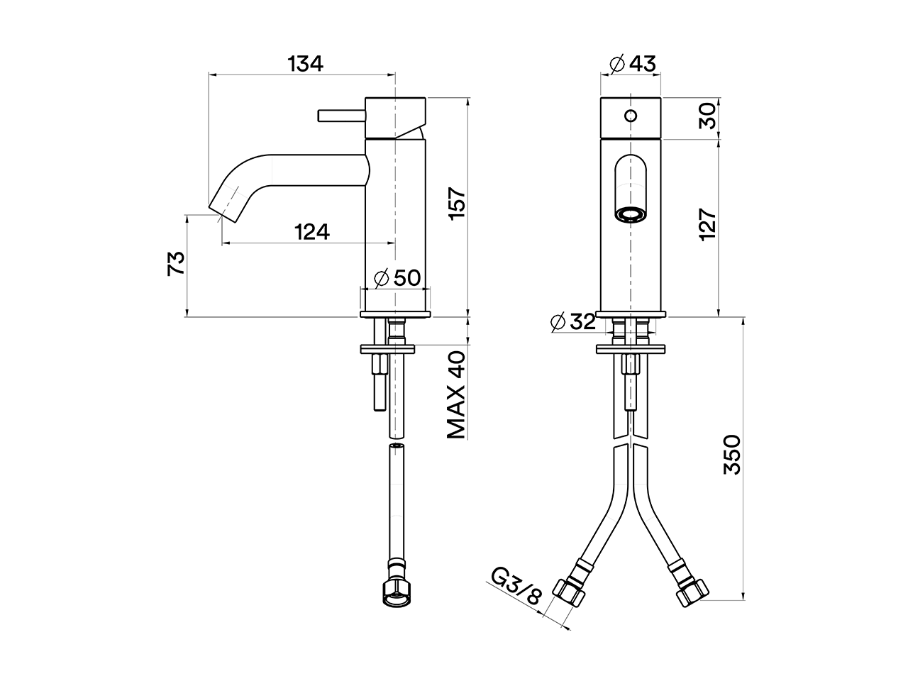 Miscelatore monocomando lavabo XION_XI000544 - v1
