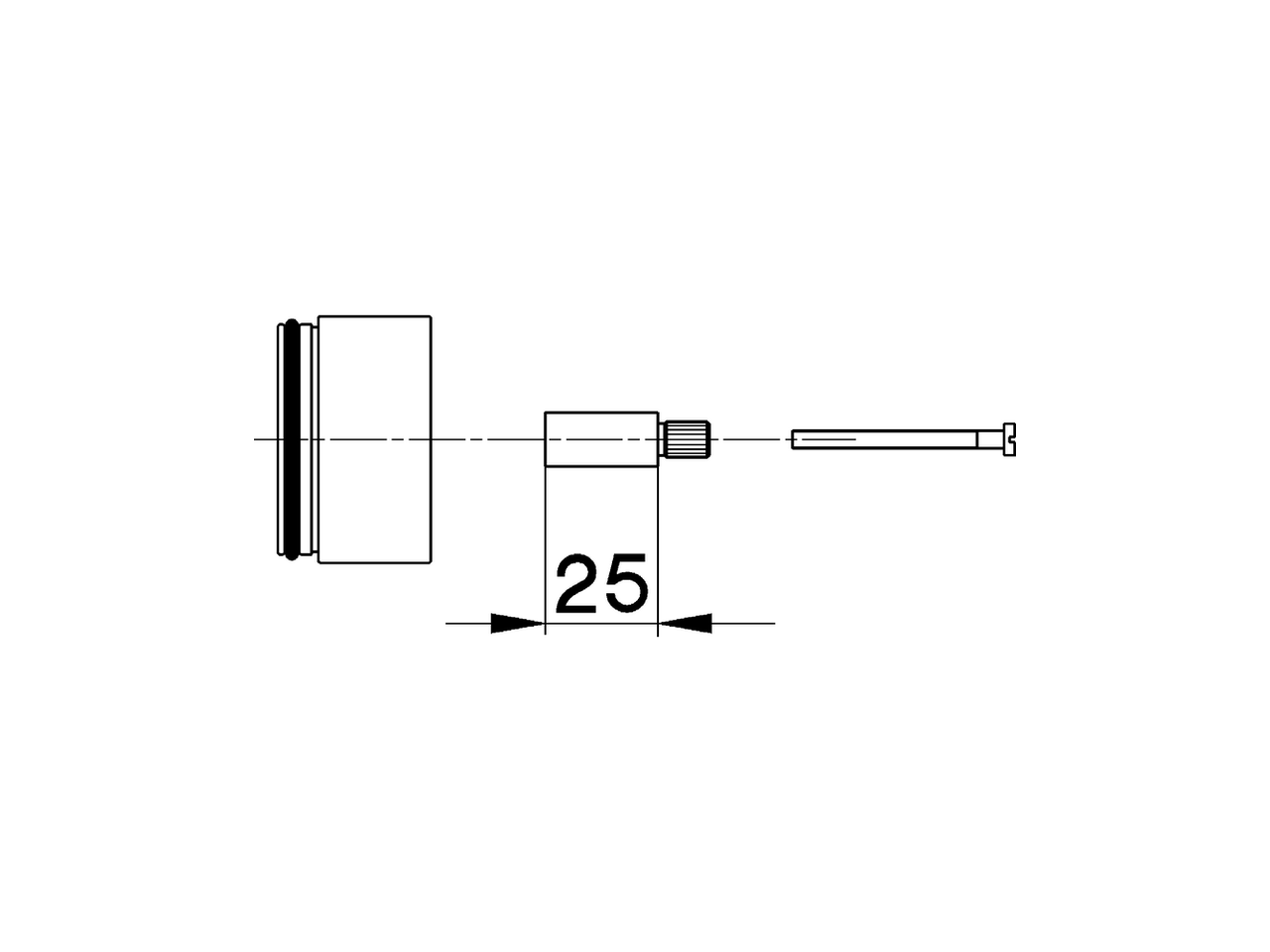 Prolunga + 25 mm COMPLEMENTI_ZA000400 - v1