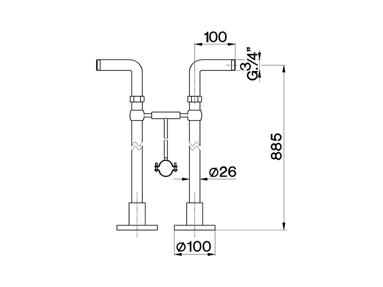 Coppia colonne a pavimento COMPLEMENTI_ZA003830 - v1
