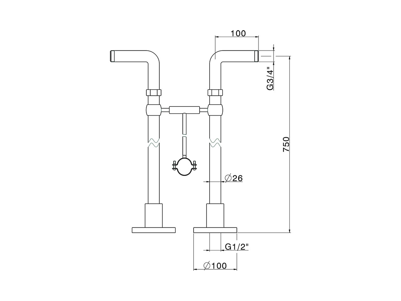 Coppia colonne a pavimento COMPLEMENTI_ZA003833 - v1
