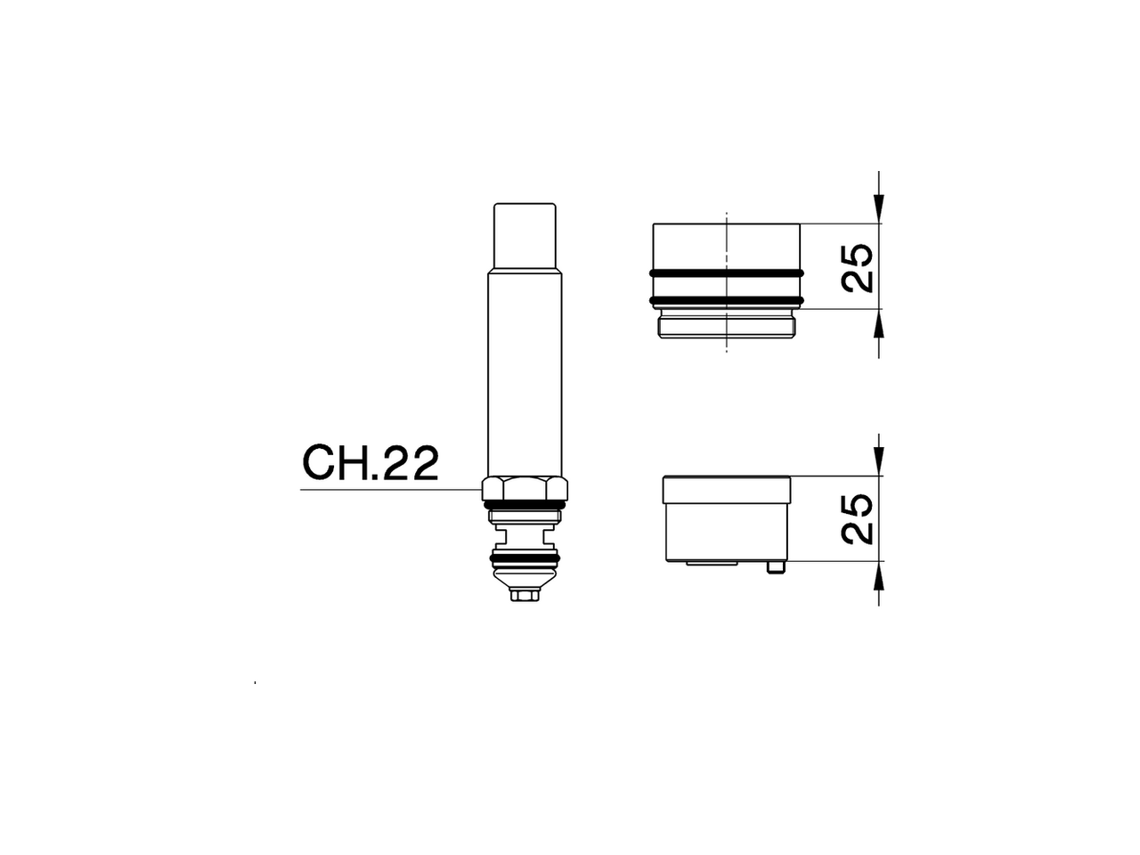 Prolunga +25 mm COMPLEMENTI_ZA008030 - v1
