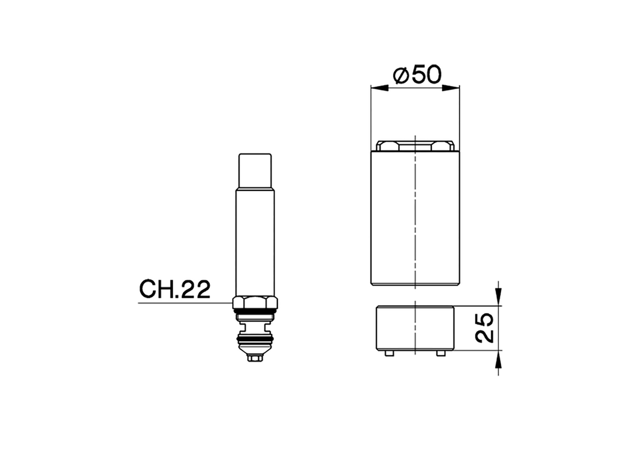 Prolunga +25 mm COMPLEMENTI_ZA008080 - v1