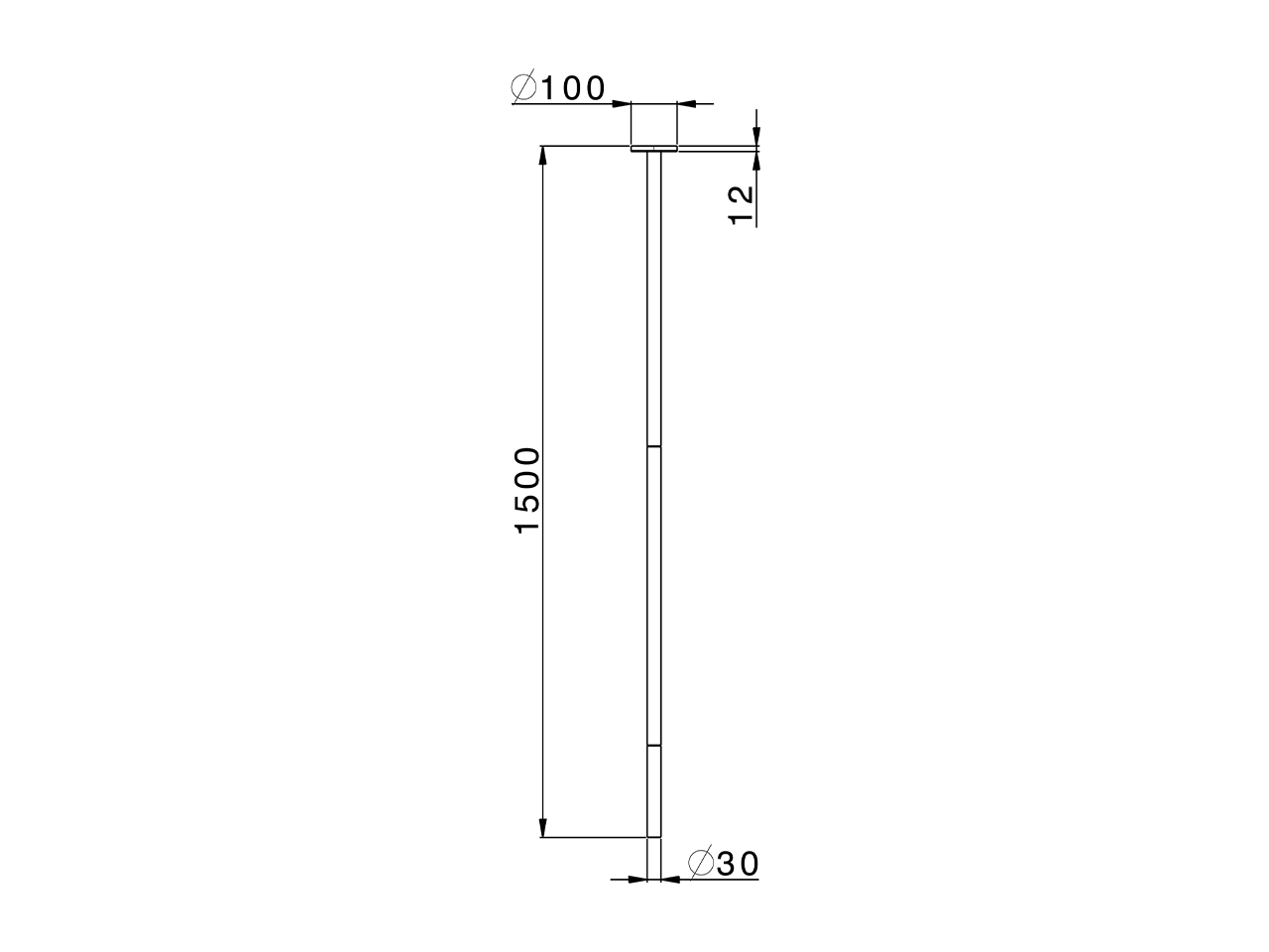 Bocca di erogazione lavabo a soffitto NUOVA LESS_ZA010540 - v1