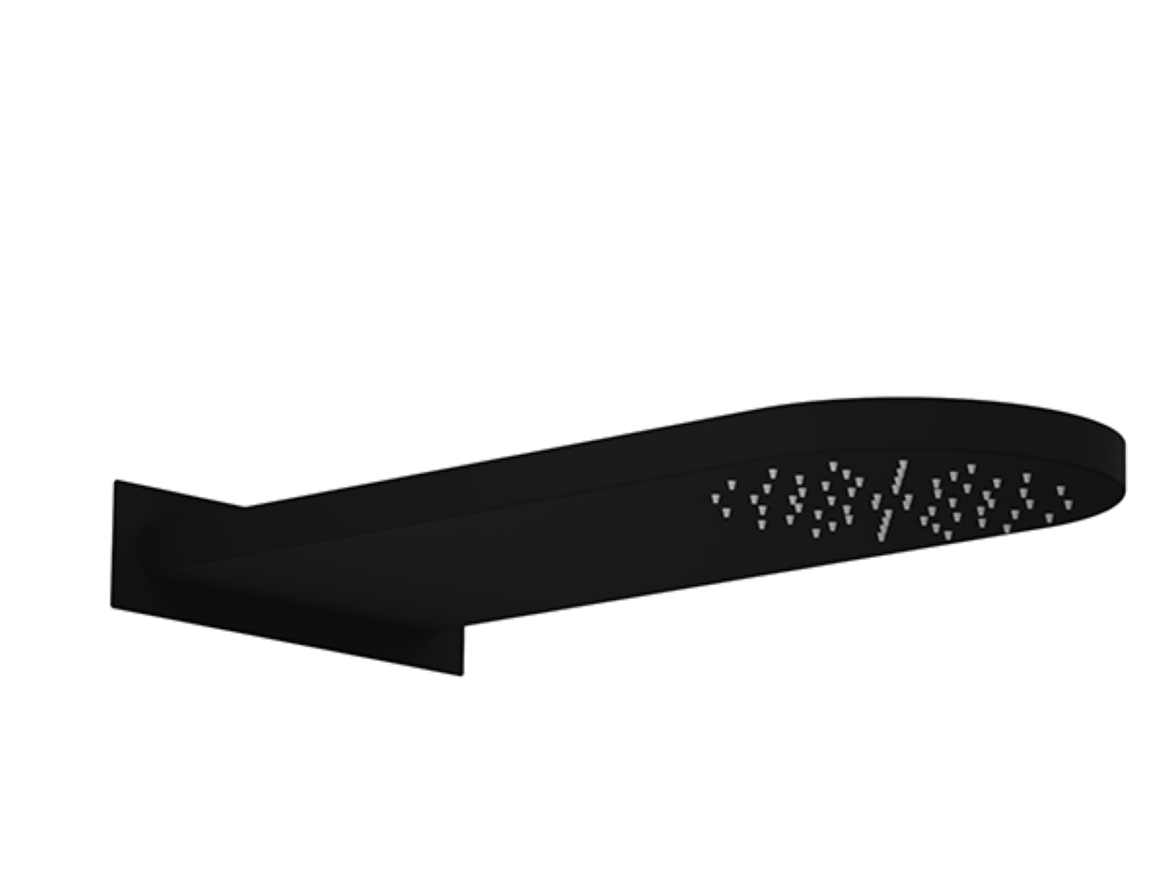 Soffione a parete rettangolare stondato ZEN SHOWER_ZS022020 -1