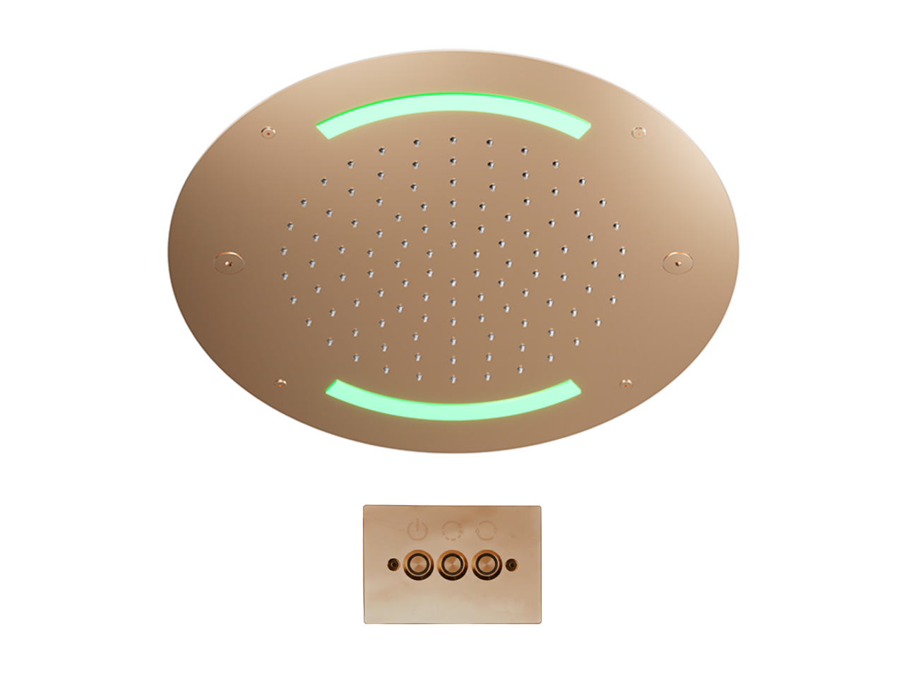Soffione a soffitto con cromoterapia Ø 420 mm WELLNESS_ZS0C0025 -1