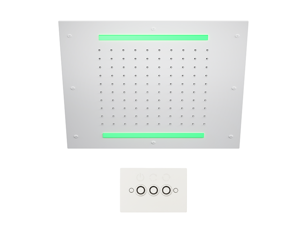 Soffione a soffitto con cromoterapia 430x430 mm ZEN SHOWER_ZS0C0055 -1