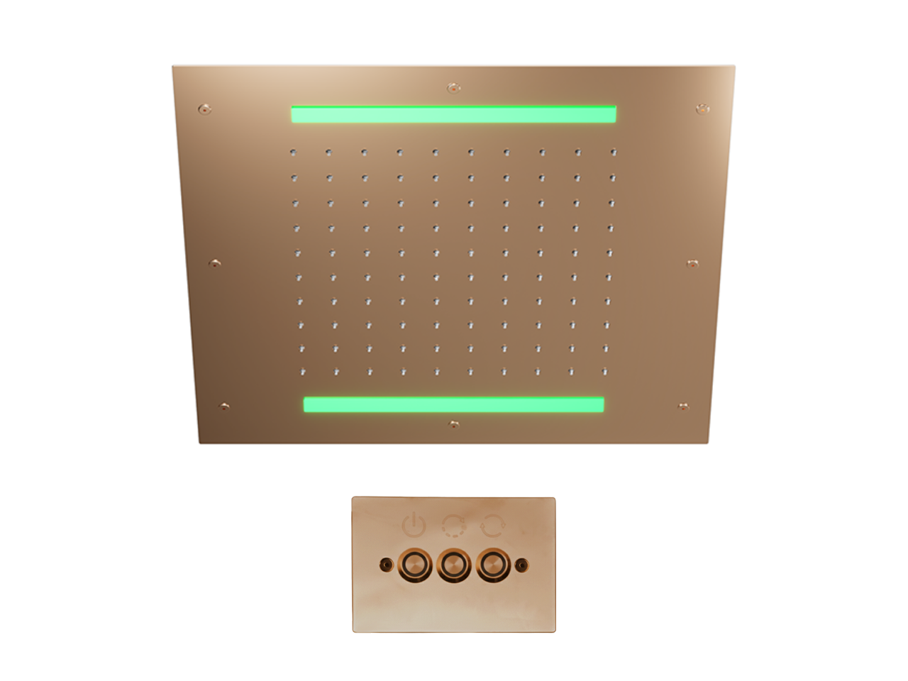 Soffione a soffitto con cromoterapia 430x430 mm ZEN SHOWER_ZS0C0055 -1