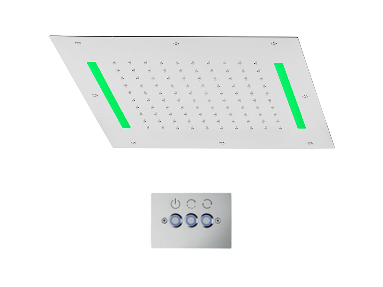 CisalSoffione a soffitto con cromoterapia 430x430 mm ZEN SHOWER_ZS0C0055