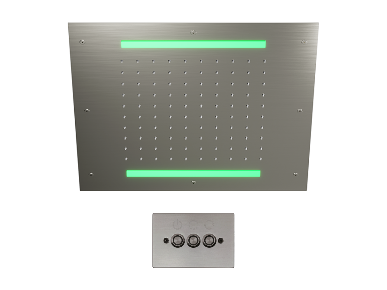 Soffione a soffitto con cromoterapia 430x430 mm ZEN SHOWER_ZS0C0055 -1