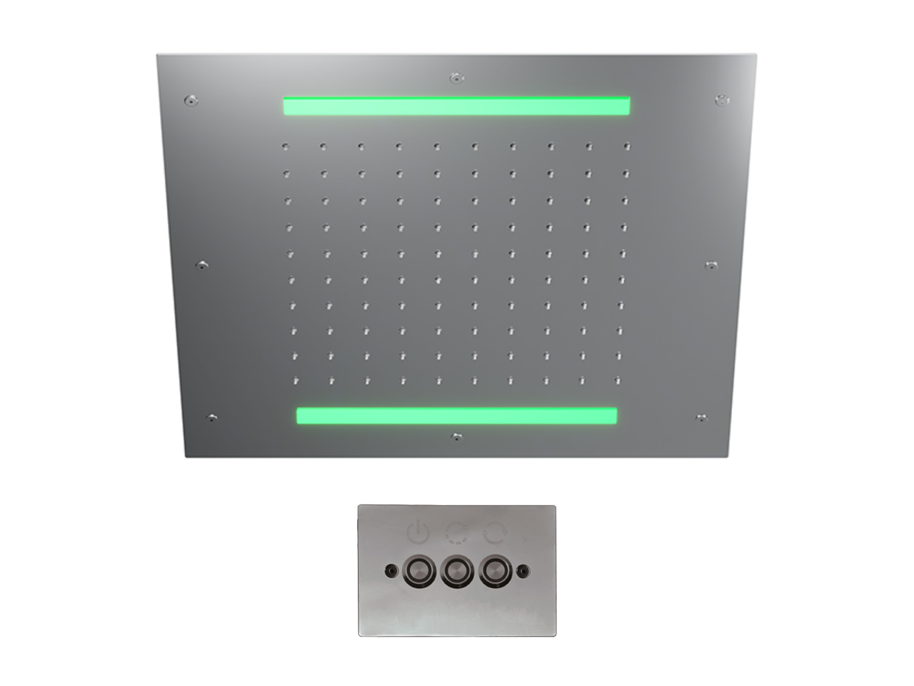 Soffione a soffitto con cromoterapia 430x430 mm ZEN SHOWER_ZS0C0055 -1