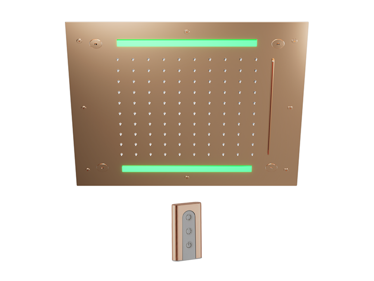 Soffione a soffitto con cromoterapia 430x430 mm WELLNESS_ZS0C0060 -1
