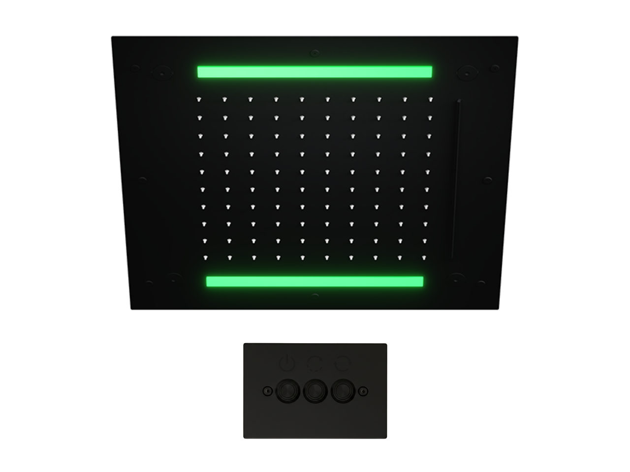 Soffione a soffitto con cromoterapia 430x430 mm WELLNESS_ZS0C0065 -1