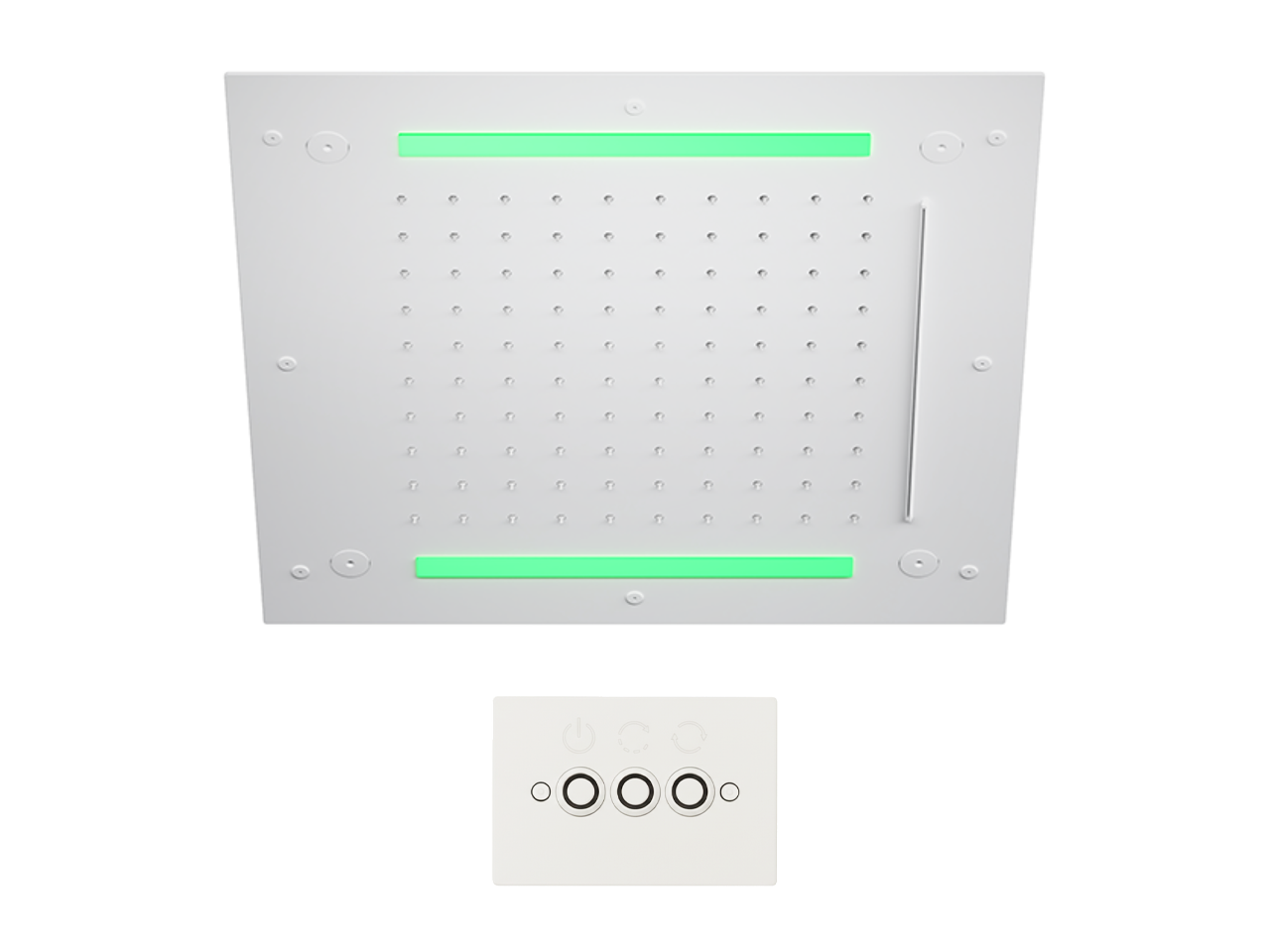 Soffione a soffitto con cromoterapia 430x430 mm WELLNESS_ZS0C0065 -1