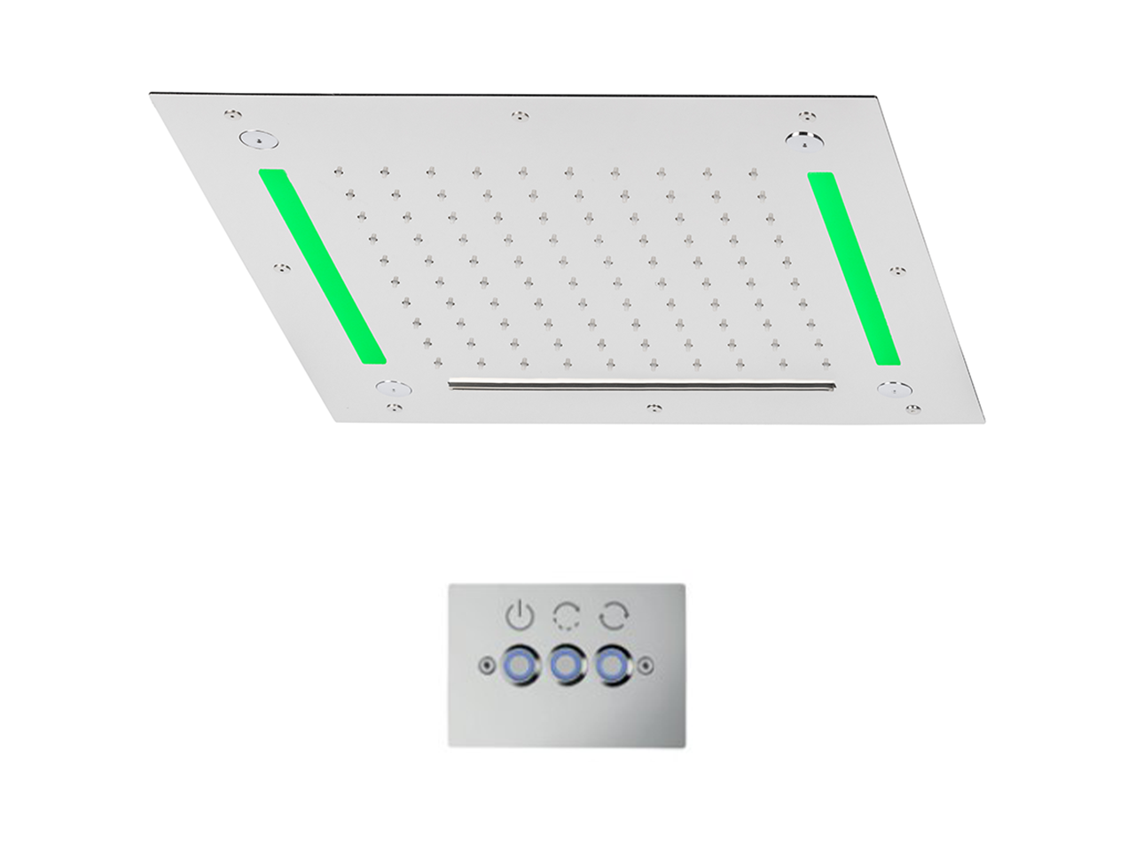 CisalSoffione a soffitto con cromoterapia 430x430 mm ZEN SHOWER_ZS0C0065