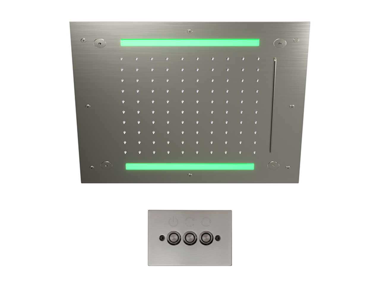 Soffione a soffitto con cromoterapia 430x430 mm WELLNESS_ZS0C0065 -1