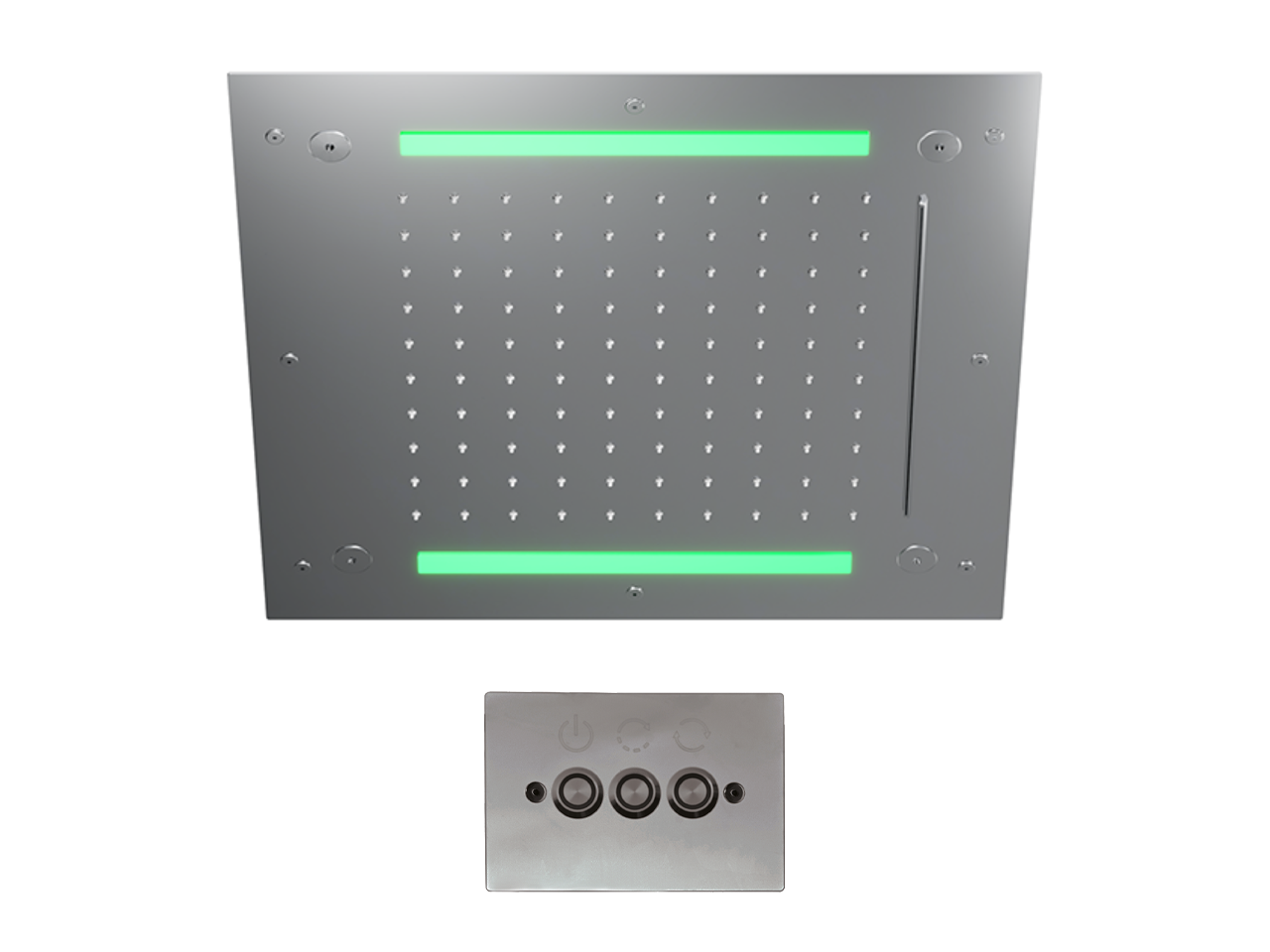 Soffione a soffitto con cromoterapia 430x430 mm WELLNESS_ZS0C0065 -1