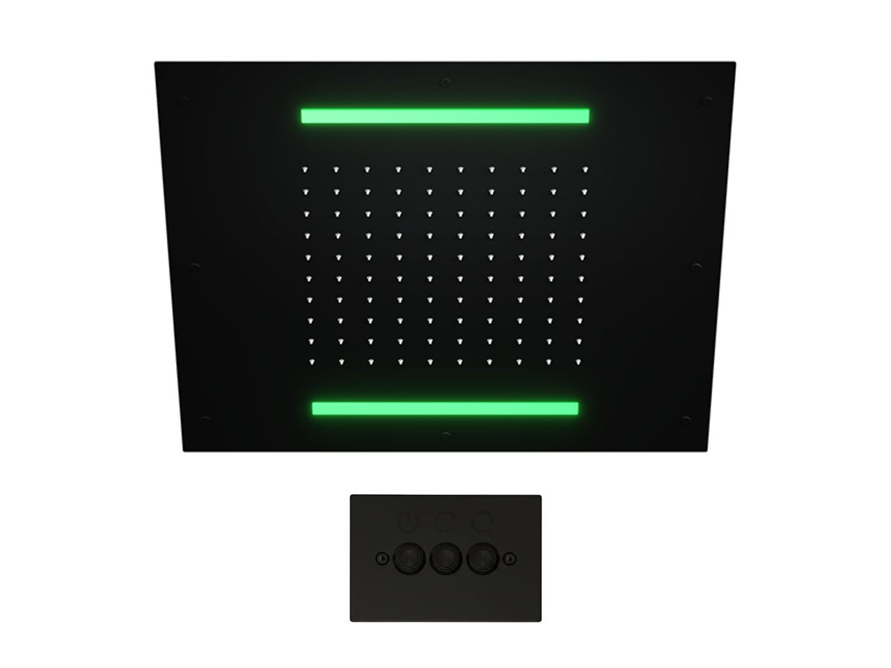 Soffione a soffitto con cromoterapia 500x500 mm ZEN SHOWER_ZS0C0075 -1