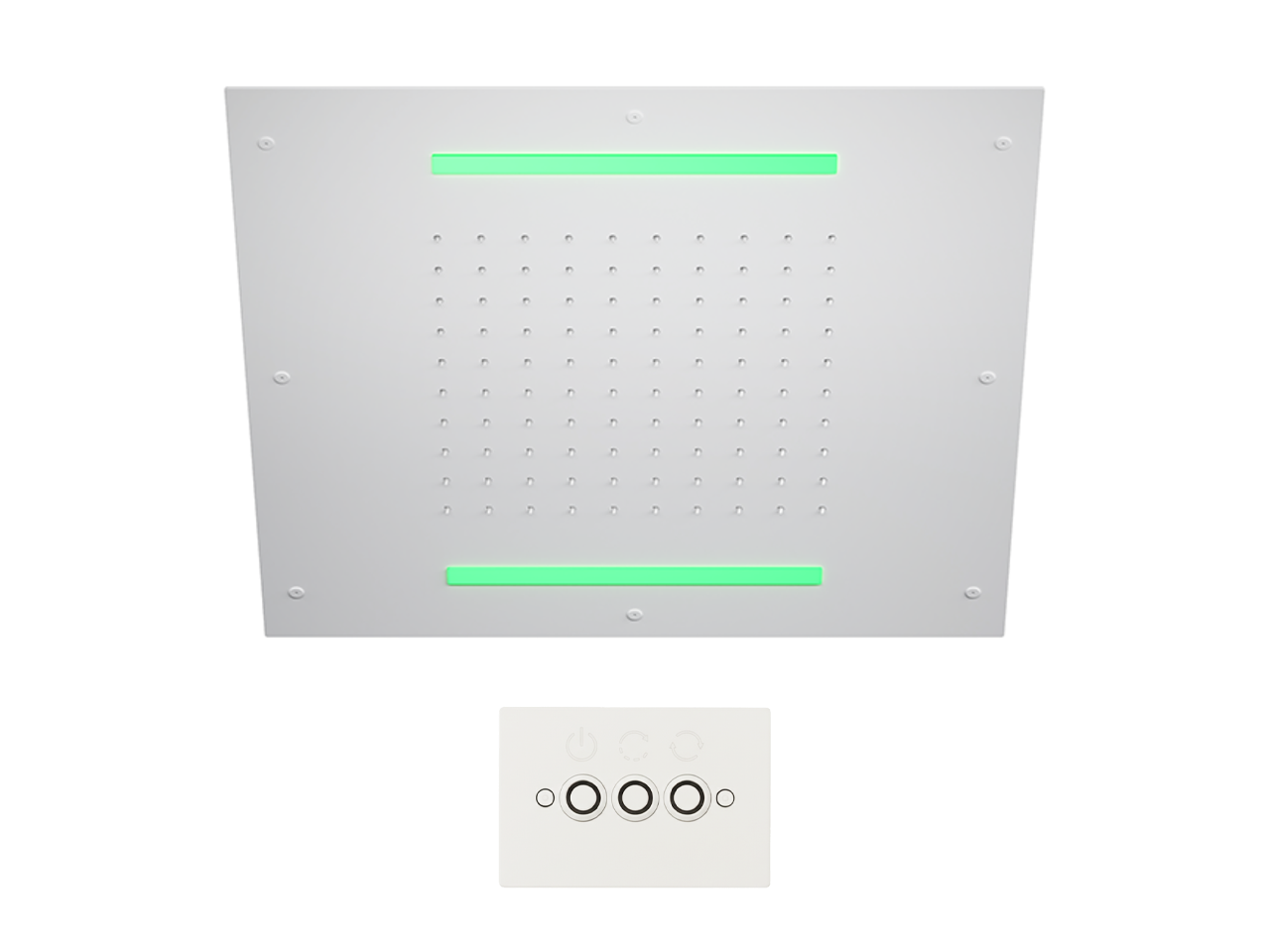 Soffione a soffitto con cromoterapia 500x500 mm ZEN SHOWER_ZS0C0075 -1