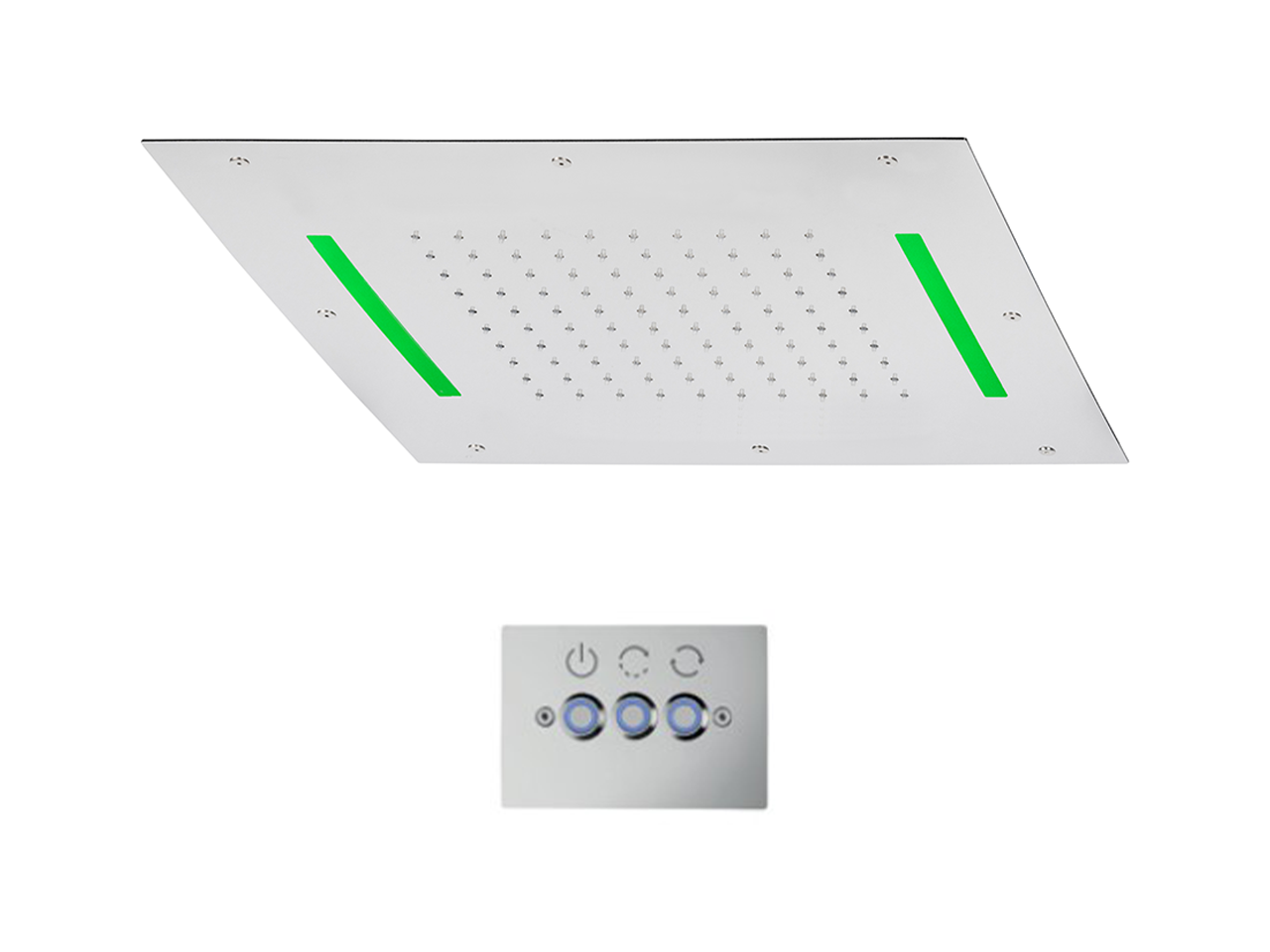 Soffione a soffitto con cromoterapia 500x500 mm ZEN SHOWER_ZS0C0075 - v1
