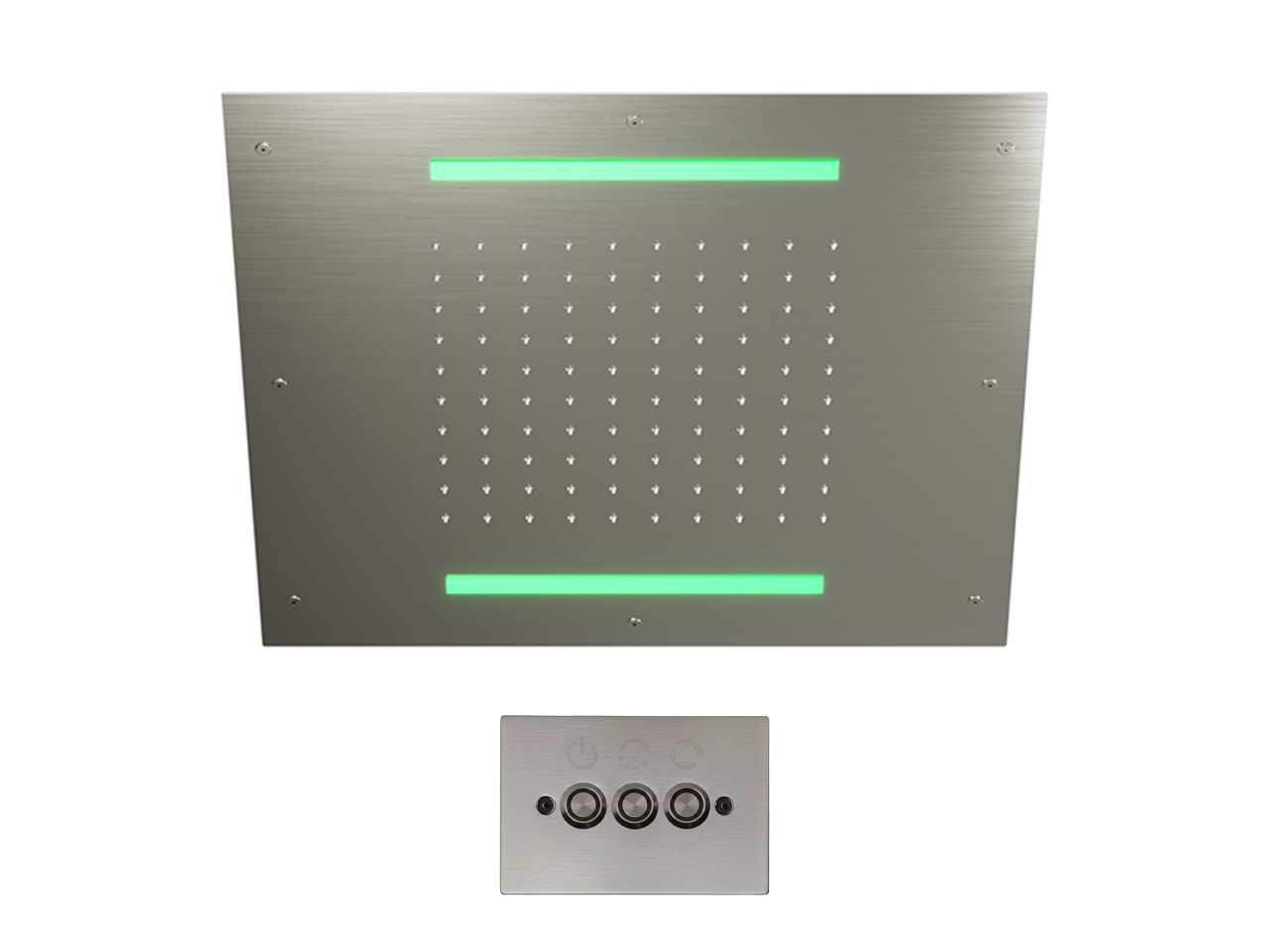 Soffione a soffitto con cromoterapia 500x500 mm ZEN SHOWER_ZS0C0075 -1