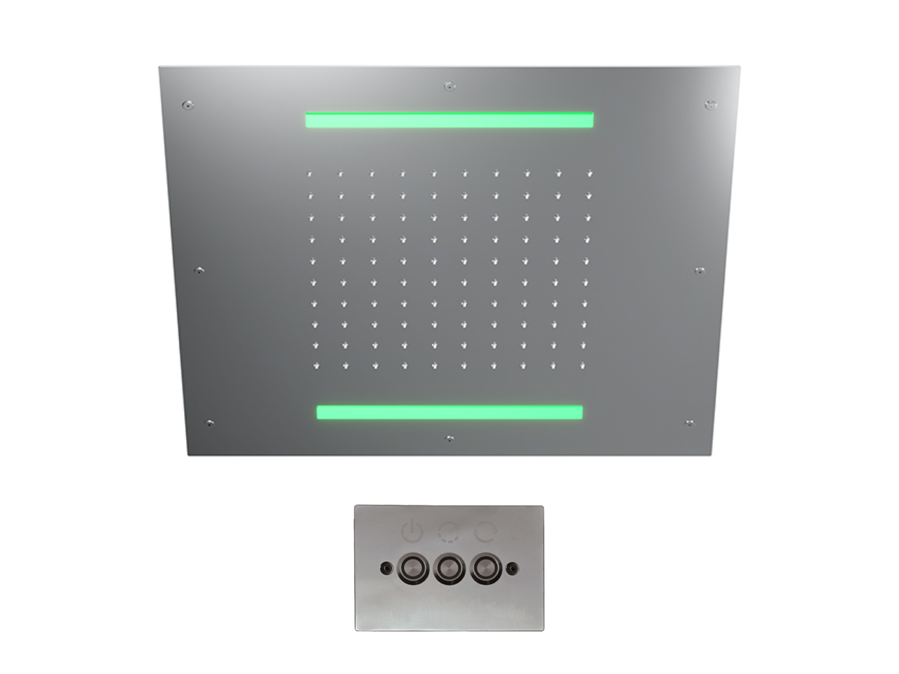 Soffione a soffitto con cromoterapia 500x500 mm ZEN SHOWER_ZS0C0075 -1