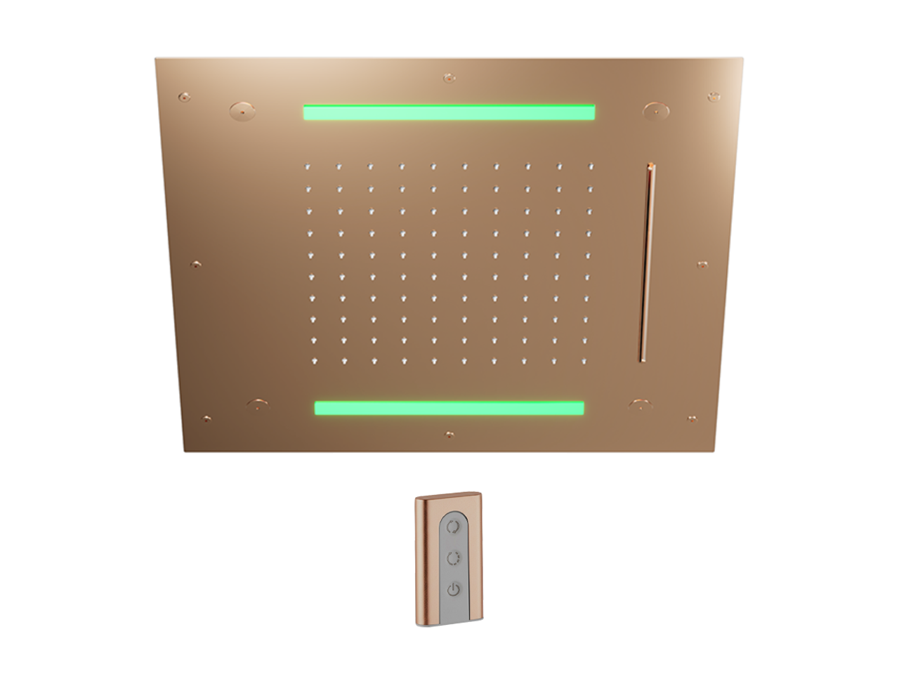 Soffione a soffitto con cromoterapia 500x500 mm ZEN SHOWER_ZS0C0080 -1