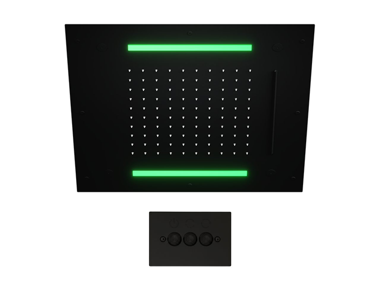 Soffione a soffitto con cromoterapia 500x500 mm ZEN SHOWER_ZS0C0085 -1