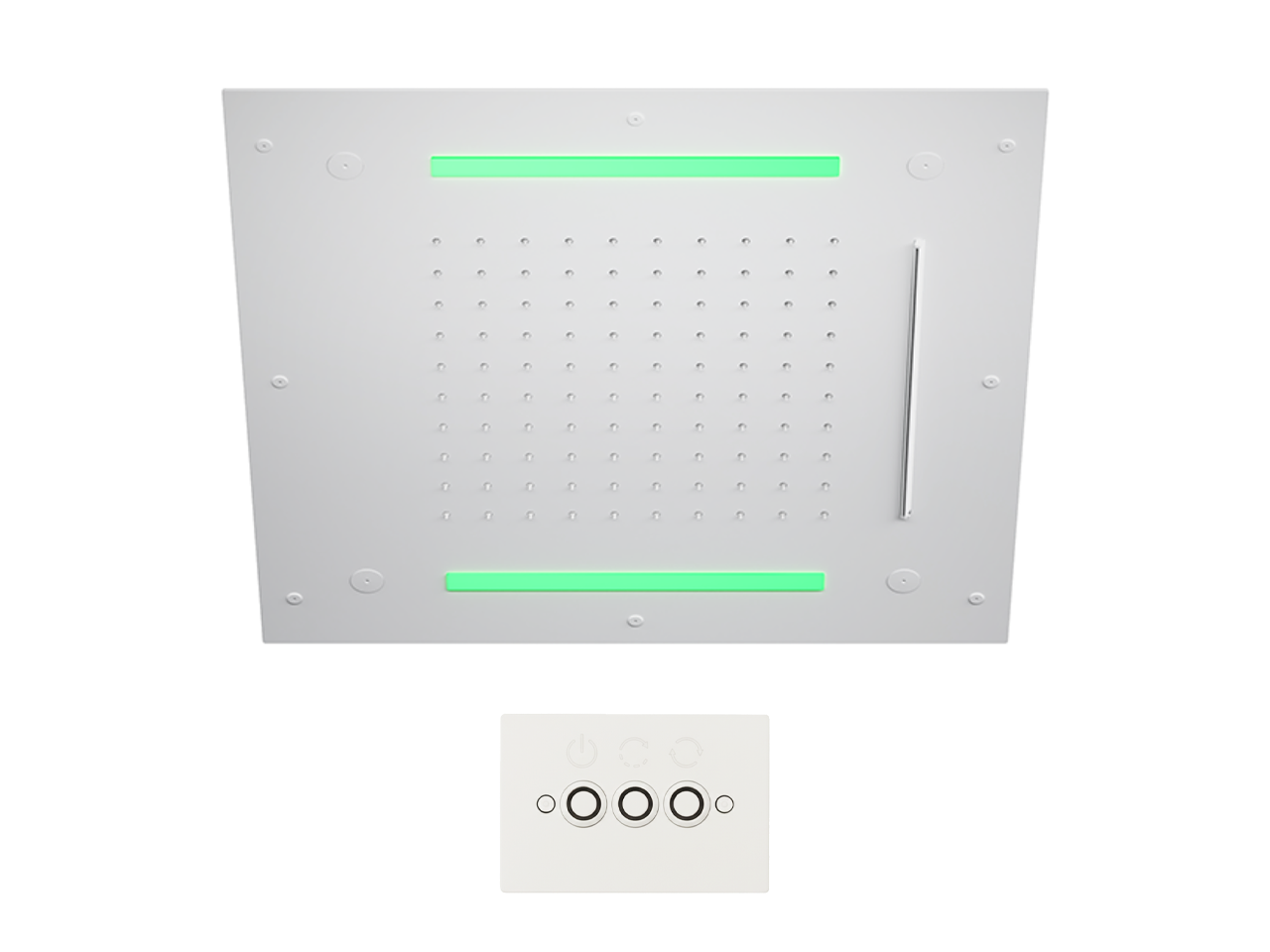 Soffione a soffitto con cromoterapia 500x500 mm WELLNESS_ZS0C0085 -1