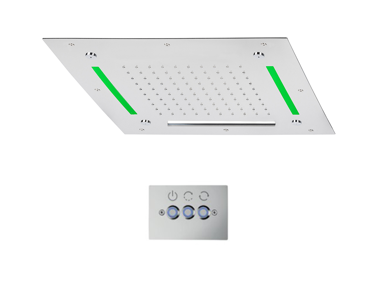 CisalSoffione a soffitto con cromoterapia 500x500 mm WELLNESS_ZS0C0085