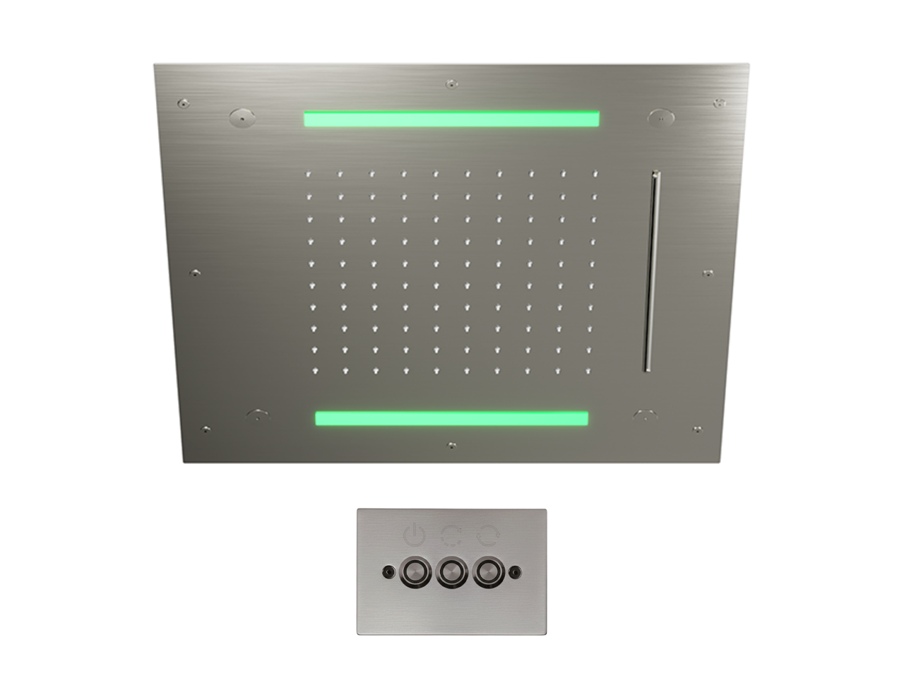 Soffione a soffitto con cromoterapia 500x500 mm WELLNESS_ZS0C0085 -1