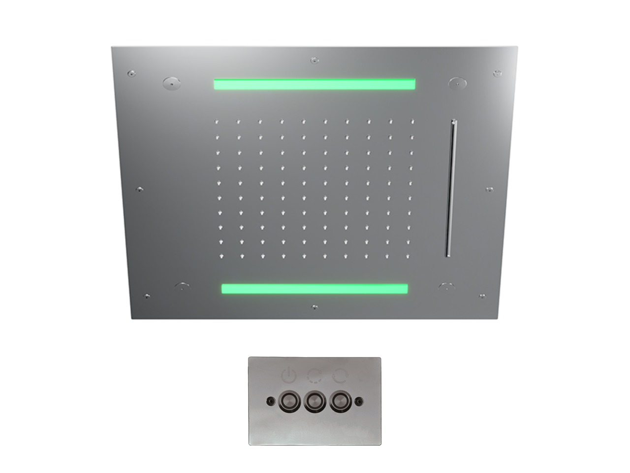 Soffione a soffitto con cromoterapia 500x500 mm ZEN SHOWER_ZS0C0085 -1