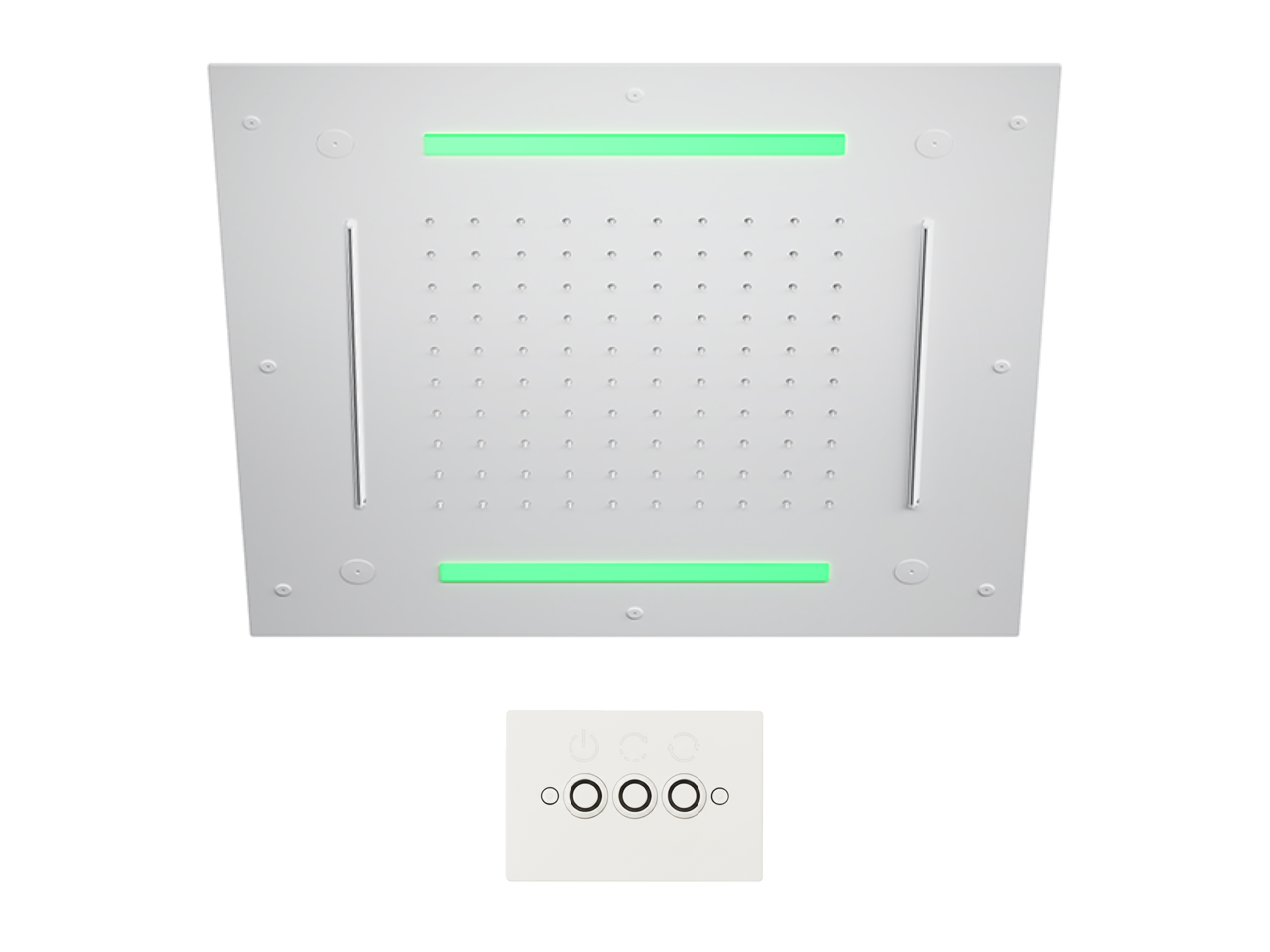 Soffione a soffitto con cromoterapia 500x500 mm WELLNESS_ZS0C0095 -1