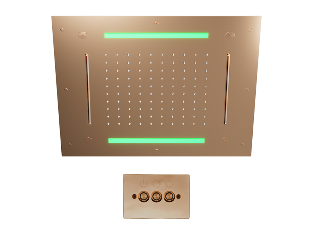 Soffione a soffitto con cromoterapia 500x500 mm WELLNESS_ZS0C0095 -1