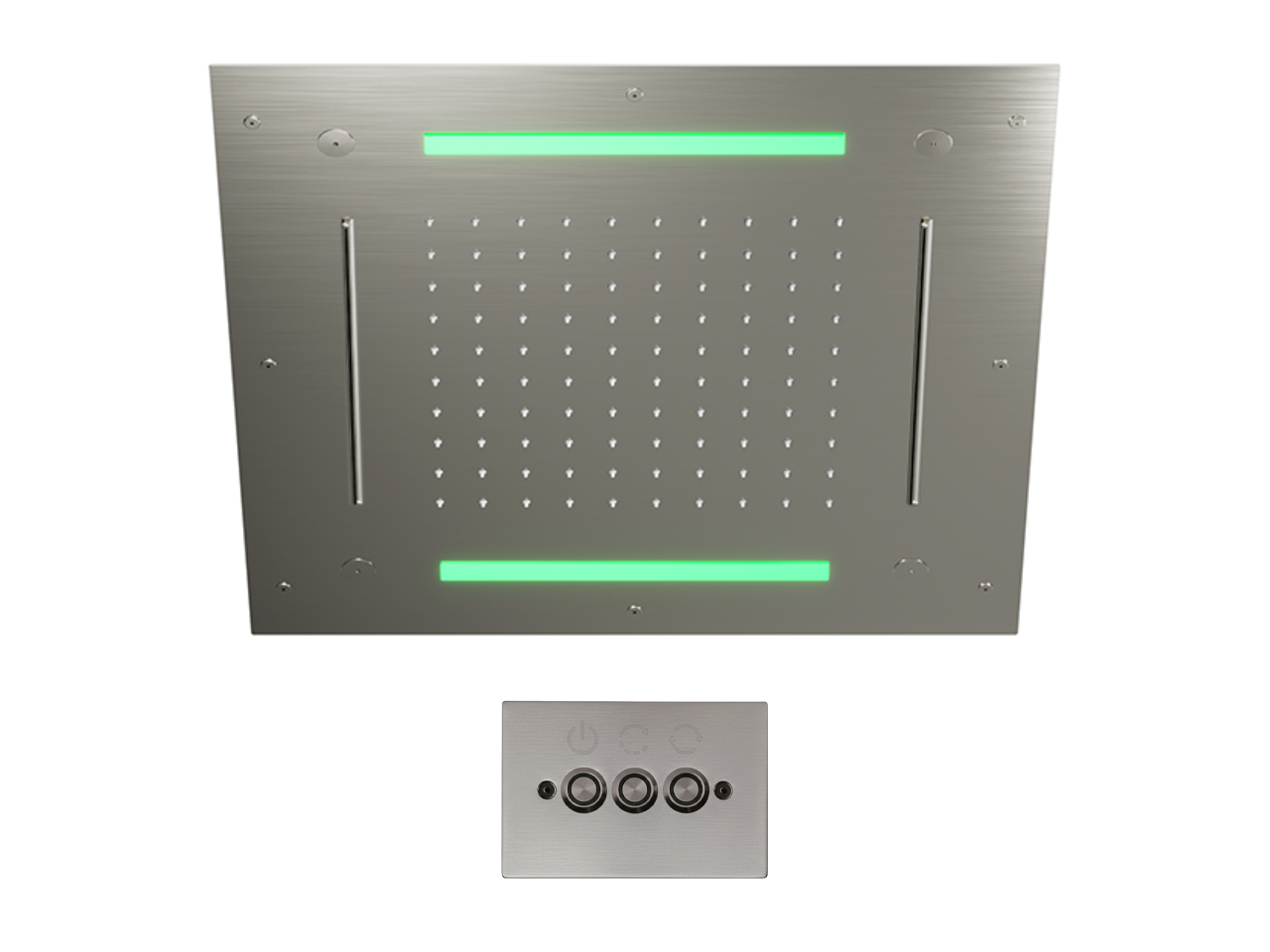 Soffione a soffitto con cromoterapia 500x500 mm ZEN SHOWER_ZS0C0095 -1