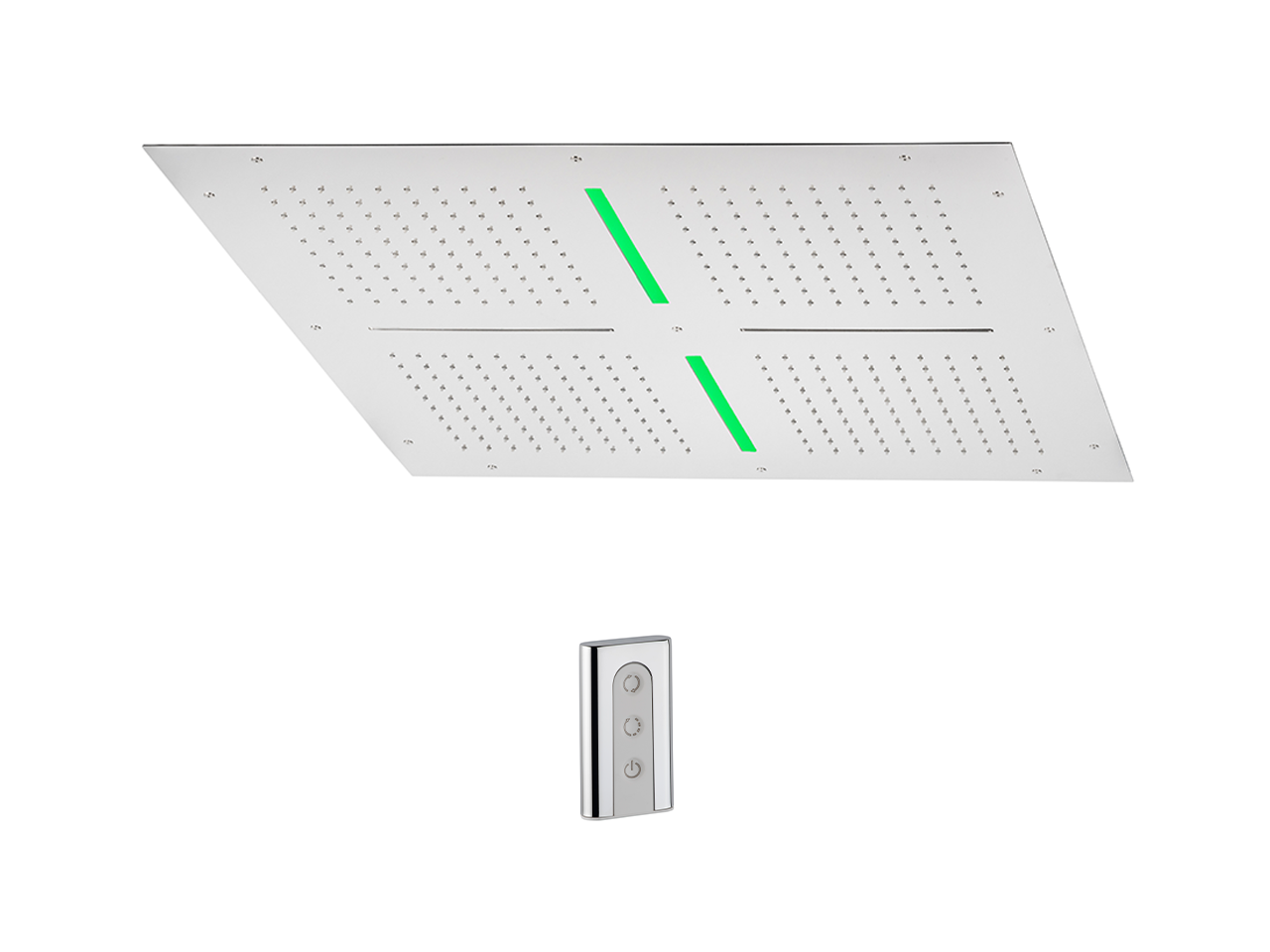 CisalSoffione a soffitto con cromoterapia 800x800 mm ZEN SHOWER_ZS0C0100