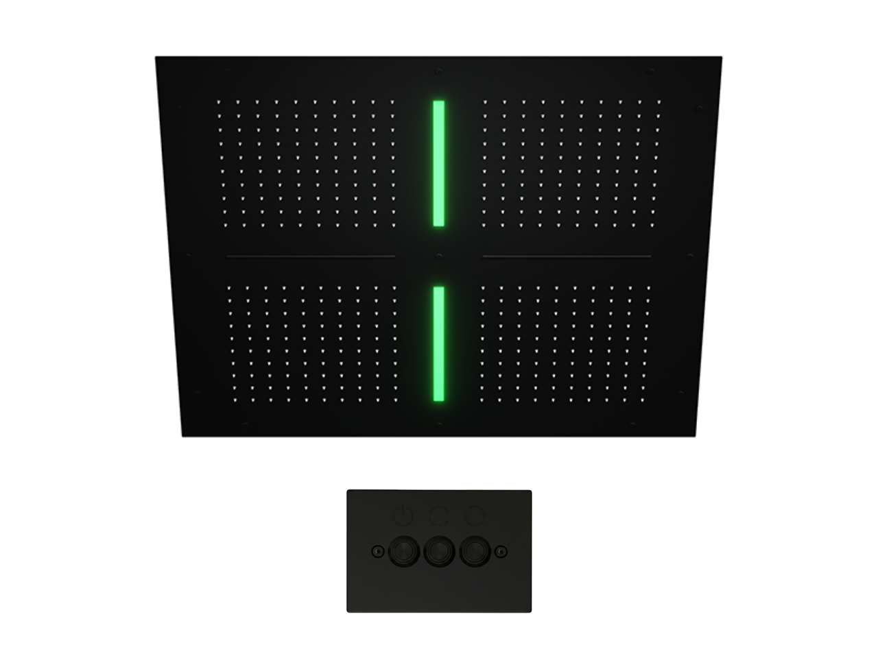 Soffione a soffitto con cromoterapia 800x800 mm ZEN SHOWER_ZS0C0105 -1