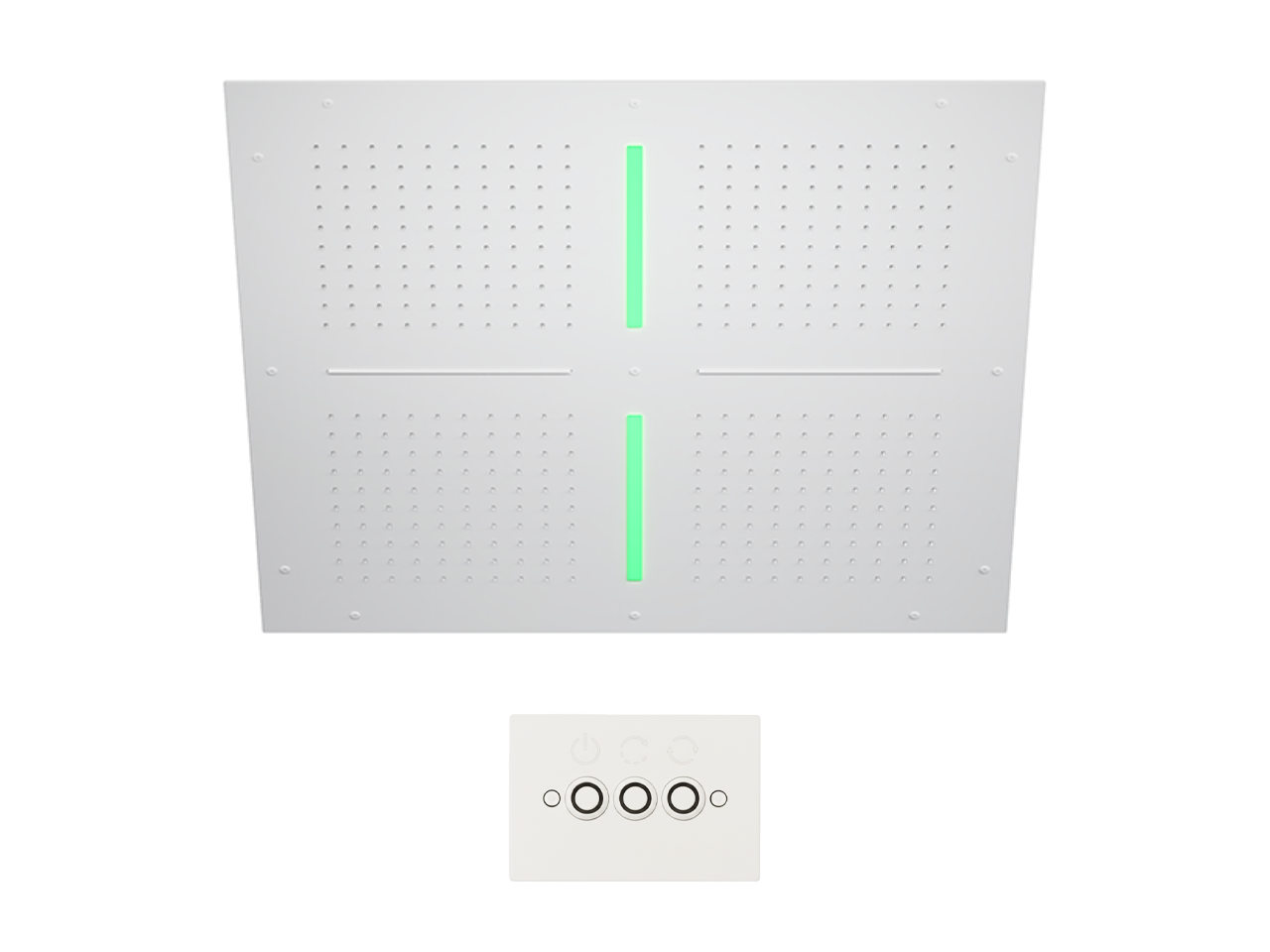 Soffione a soffitto con cromoterapia 800x800 mm ZEN SHOWER_ZS0C0105 -1