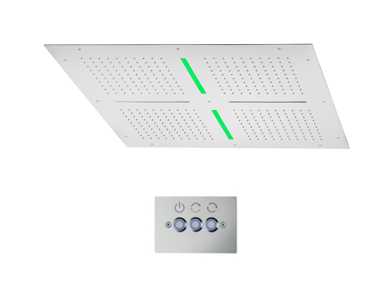 CisalSoffione a soffitto con cromoterapia 800x800 mm ZEN SHOWER_ZS0C0105