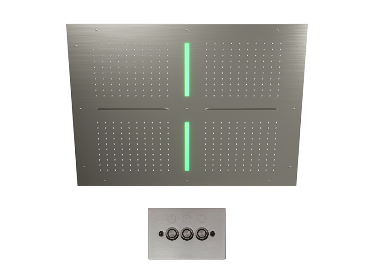 Soffione a soffitto con cromoterapia 800x800 mm ZEN SHOWER_ZS0C0105 -1