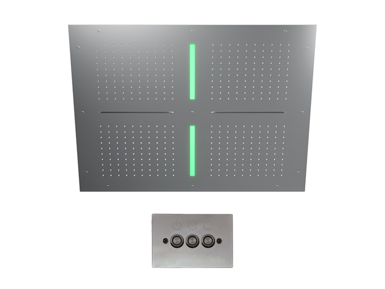 Soffione a soffitto con cromoterapia 800x800 mm ZEN SHOWER_ZS0C0105 -1